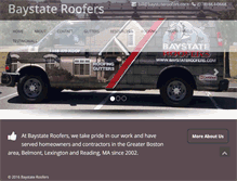 Tablet Screenshot of baystateroofers.com